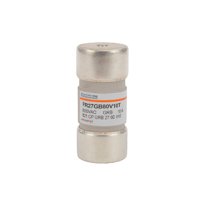 Mersen - Zylindrische Sicherung Sicherungseinsatz zylindr. FR27GB80V10T gR 27x60 10A − 10 Stück