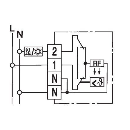 Eberle Controls - Raumthermostat/Uhrenthermostat Raumtemperaturregler RTR-S 6731-1 AP polarweiss