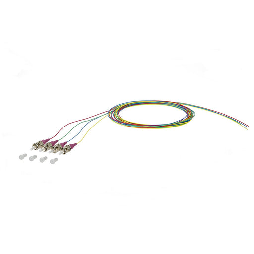 Metz Connect - LWL-Pigtail OpDAT Pigtail ST-PC 150N1AO0020E4 OM4 4 Farben − 4 Stück