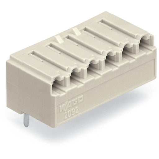 WAGO - Leiterplattensteckverbinder THT-Federleiste abgewink. 2092-1326 Maß 5mm,lichtgrau − 100 Stück