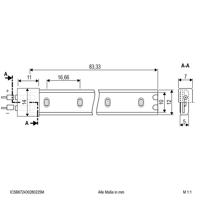 EVN Lichttechnik - Lichtschlauch/-band LED-Strip ICSB672430280225M 25m 3000K IC 24VDC