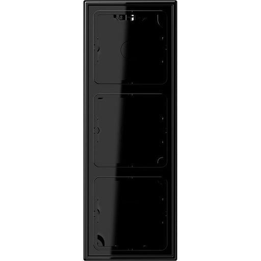 Jung - Aufputzgehäuse für Unterputzgerät AP-Kappe 3-fach sw LS 583 A SW angeformter Rahmen