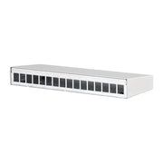 Metz Connect - Frontpanel/Patchpanel leer (Schaltschrank) Keystone AP-Gehäuse 130861-1602KE 16 Port rws RAL9010