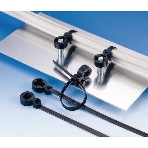 HellermannTyton - Kabelbinder Befestigungsbinder 1tlg. 157-00040(100) schwarz − 100 Stück
