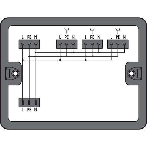 WAGO - Kompaktverteiler für steckbare Gebäudeinstallation Verteilerbox 899-631/476-000 230 V