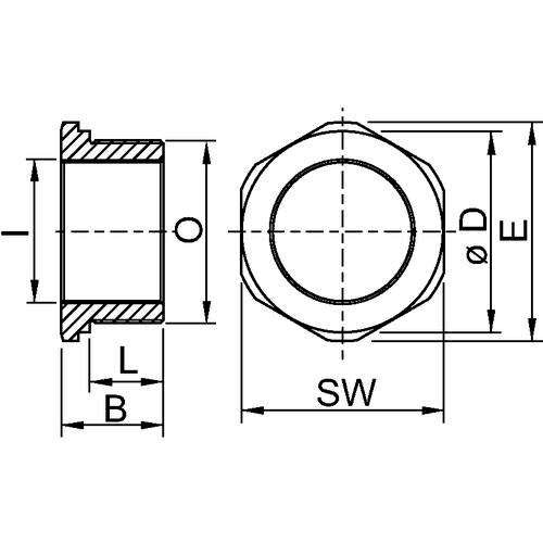Stahl - Erweiterungs-/Reduzierring CMP Reduzierung 230105 M40 - NPT1
