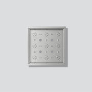 Siedle&Söhne - Montageelement für Türstation Gehäuse-Aufputz GA 612-3/3-01 SM Silber-Metallic
