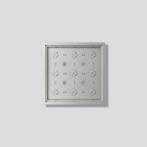 Siedle&Söhne - Montageelement für Türstation Gehäuse-Aufputz GA 612-3/3-01 SM Silber-Metallic