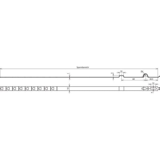 DEHN - Leitungshalter für Blitzschutz Leitungshalter LH 8 SB100 SCL CU f. Rd 8mm Cu