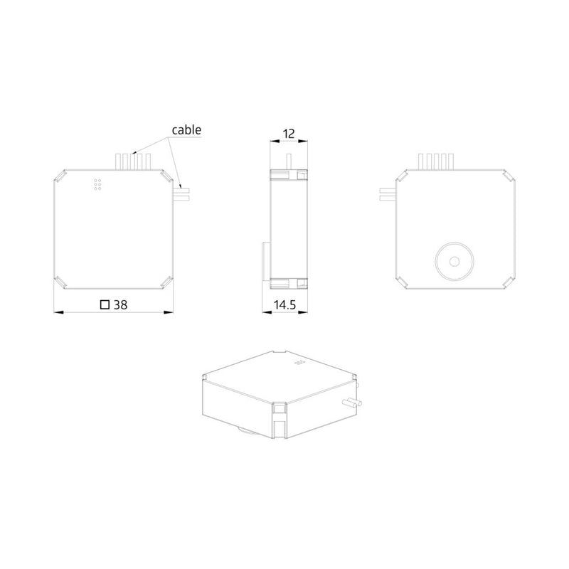 BEG Brück Electronic - Bussystem-Binäreingang Tasterschnittstelle IM4-BMSDALI-2transp