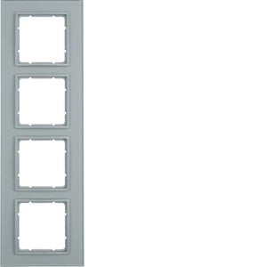 Berker - Abdeckrahmen Glasrahmen 10146414 4fach