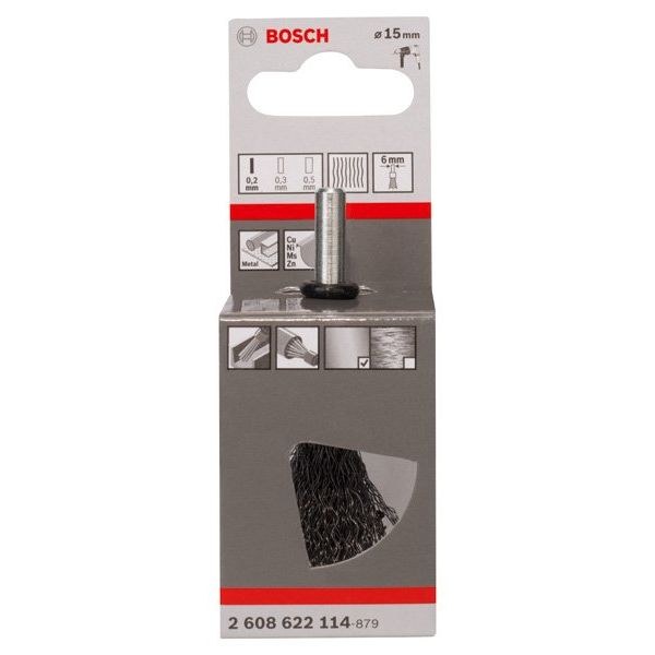 Bosch - Rotierende Drahtbürste PRO Metal clean 2608622114 Topfbürste gerader