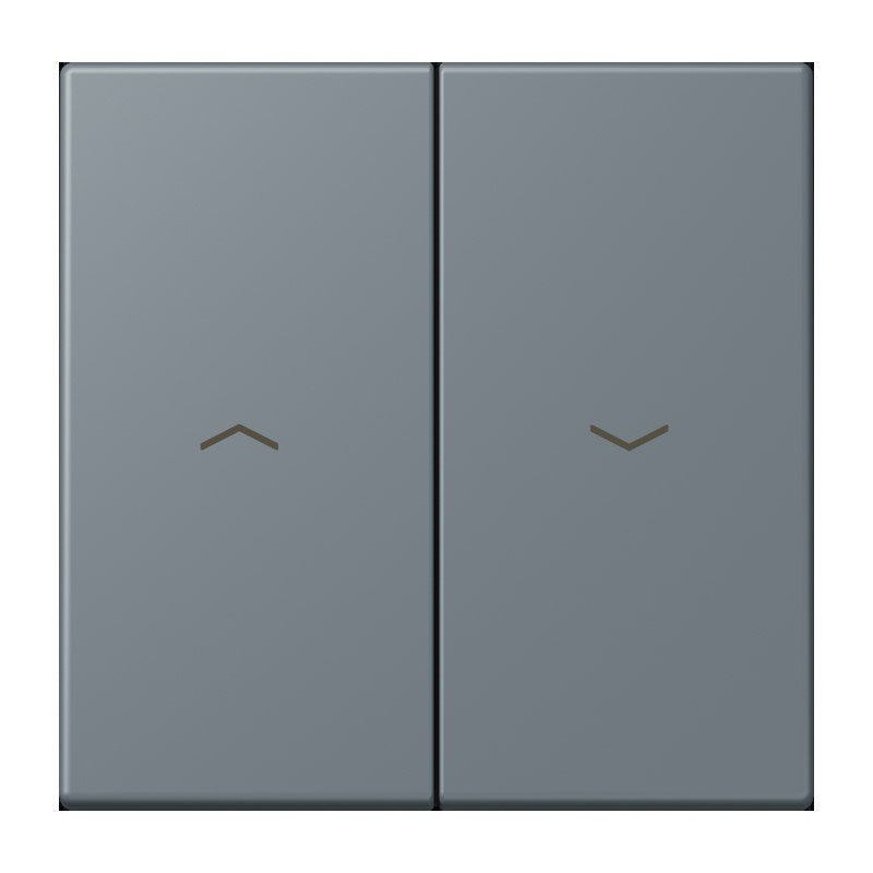 Jung - Abdeckung/Bedienelement für Installationsschalterprogramme Wippe 2fach m. Pfeilsymb. LC 995 P 251 gris 59 (4320H)