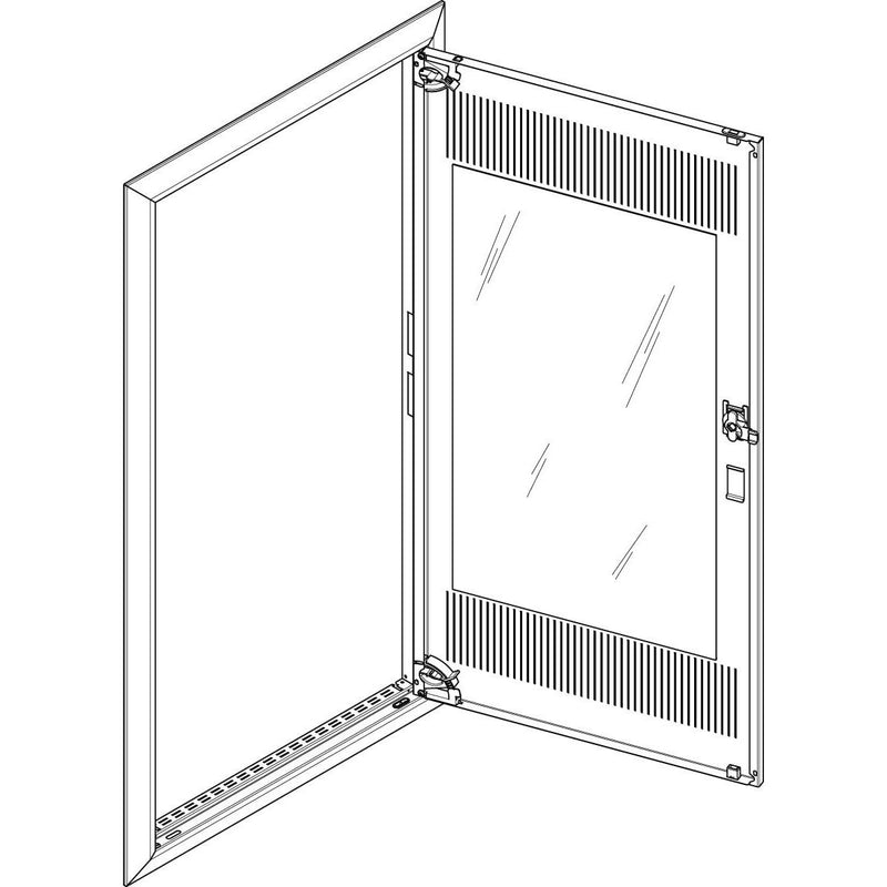 ABN - Tür/Bedientableau (Schaltschrank) Blendrahmen mit Mediatür GBRU27TM für UP-VT,2x7-reihig
