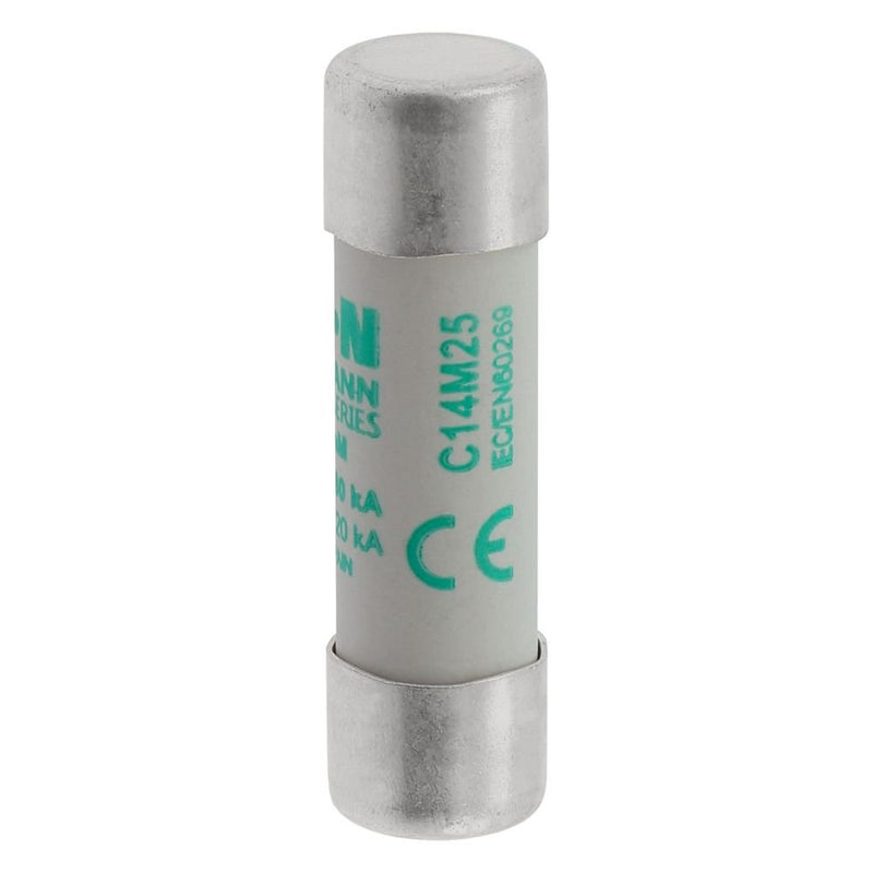 Eaton - Zylindrische Sicherung Sicherungseinsatz Nieders. CYLINDRICA#C14M25 25A AC 690V 80kA − 10 Stück