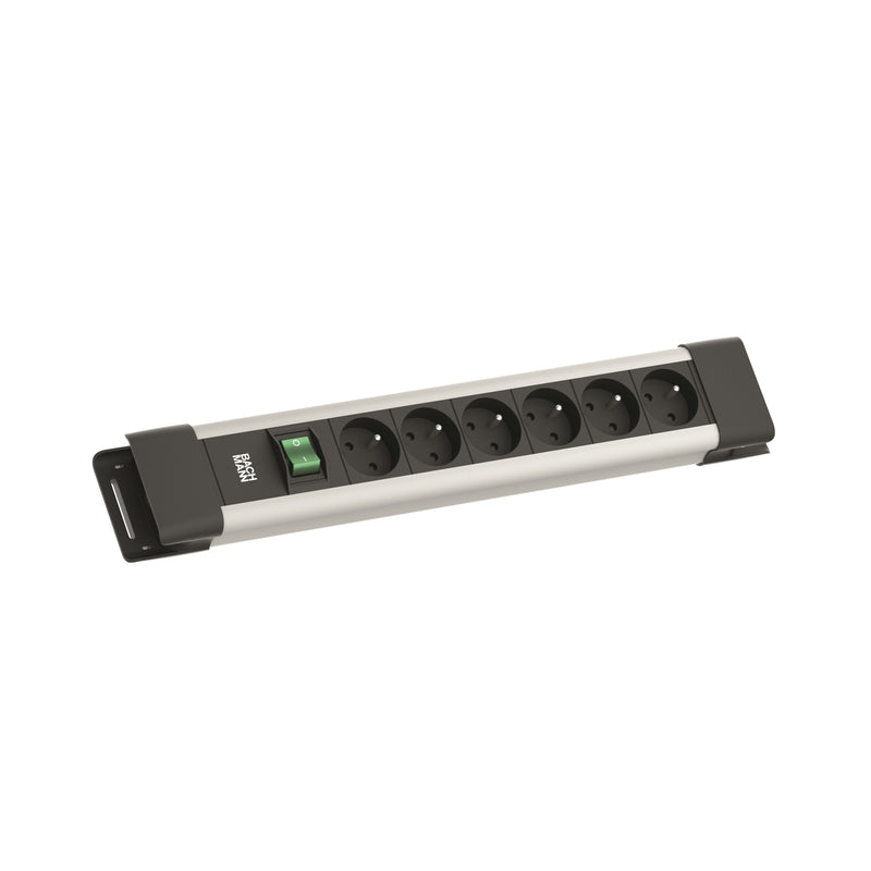 Bachmann - Mehrfachsteckdose Steckdosenleiste BM005932 6xUTE 1xSchalter 2m