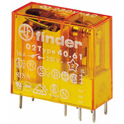 Finder - Schaltrelais Relais 40.61.8.230.4001 1W, 16A − 50 Stück