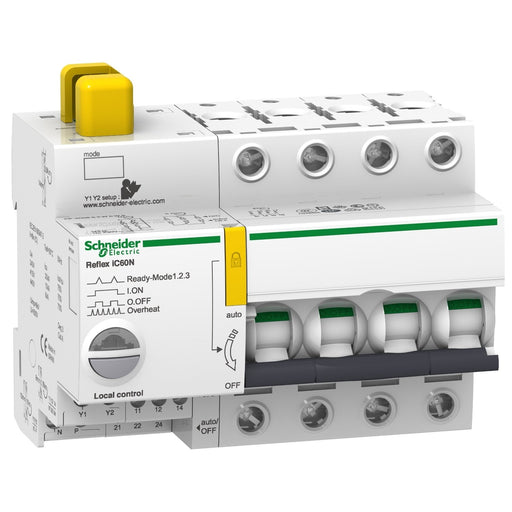 Schneider Electric - Leitungsschutzschalter mit Zusatzeinrichtung Leistungsschalter A9C61440 40A 4P B TI24