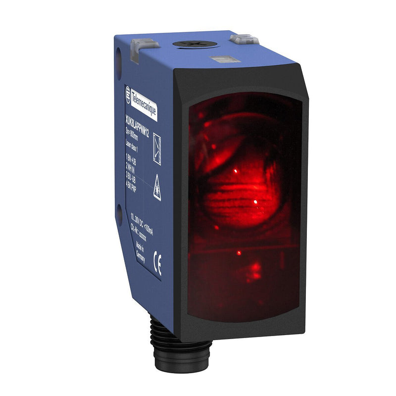 Telemechanique Sensors - Lichttaster mit Hintergrundausblendung Laser-Sensor XUK8LAPPNM12 Sn 0,8m 10-30VDC M12