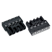 WAGO - Steckverbinder für steckbare Gebäudeinstallation Stecker 770-215 2x0,5-4mmq schwarz − 50 Stück