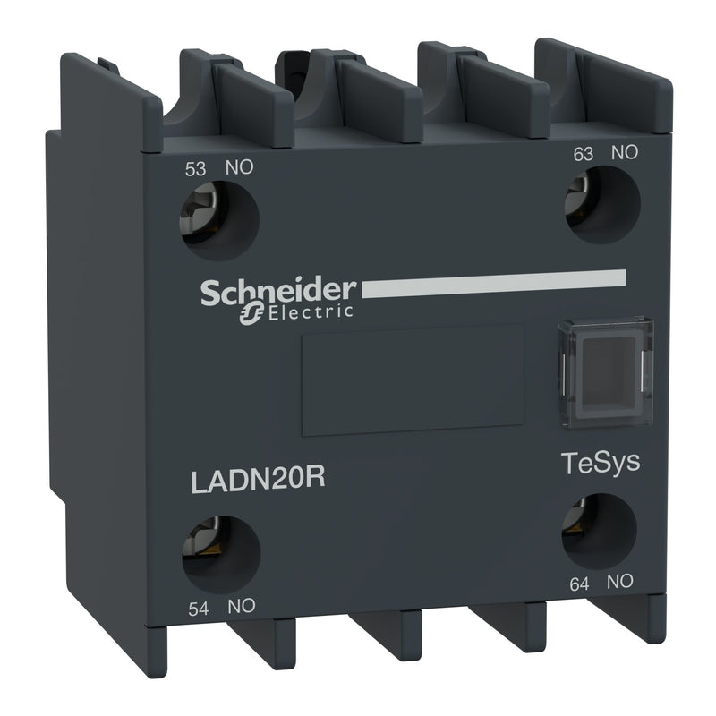 Schneider Electric - Hilfsschalterblock Hilfskontaktblock TeSys LADN20R Deca 2NO
