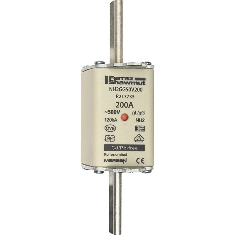 Mersen - Messersicherung NH-Sicherungseinsatz SF NH2GG50V200 Gr.2 gG 200A/500V KM