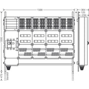 Hensel - Verteilerschrank für Energieversorgung Ladeverteiler Mi EV 11kW 24100 f.24 Ladep. a 11kW