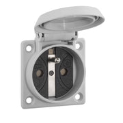 ABL - Schutzkontakt-Anbausteckdose EB-Steckdose 1662062 1K bE/BS gr − 100 Stück