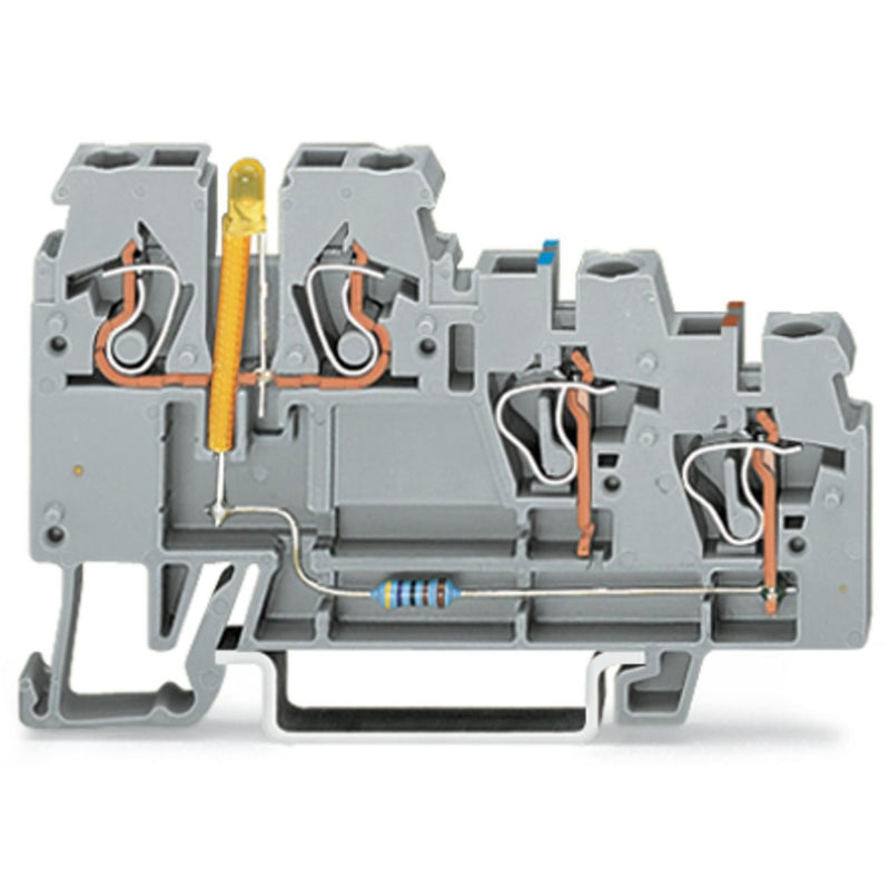 WAGO - Initiator/Aktor-Reihenklemme 3-Leiter-Initiatoren-LED 270-560/281-507 0,08-2,5mm² − 50 Stück