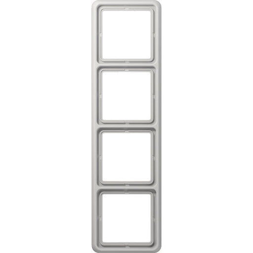 Jung - Abdeckrahmen Rahmen 4-fach lgr CD 584 WU LG waage/senkrecht