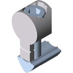 Item - Verbinder für Stiel/Profilschiene Universal-Verbindungssatz 0.0.419.52 6 verzinkt − 1 Stück by Item
