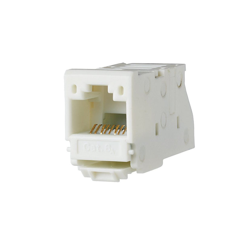 Metz Connect - Modularer Steckverbinder UAE modul 8(8) Cat.6A 130A11-I weiß − 12 Stück
