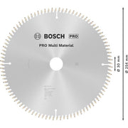 Bosch - Kreissägeblatt PRO Multi Material 2608640451 Kreissägeblatt 254 x
