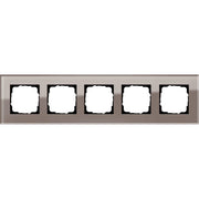 Gira - Abdeckrahmen 5fach Esprit 0215122 Glas Umbra