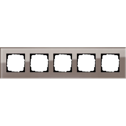 Gira - Abdeckrahmen 5fach Esprit 0215122 Glas Umbra