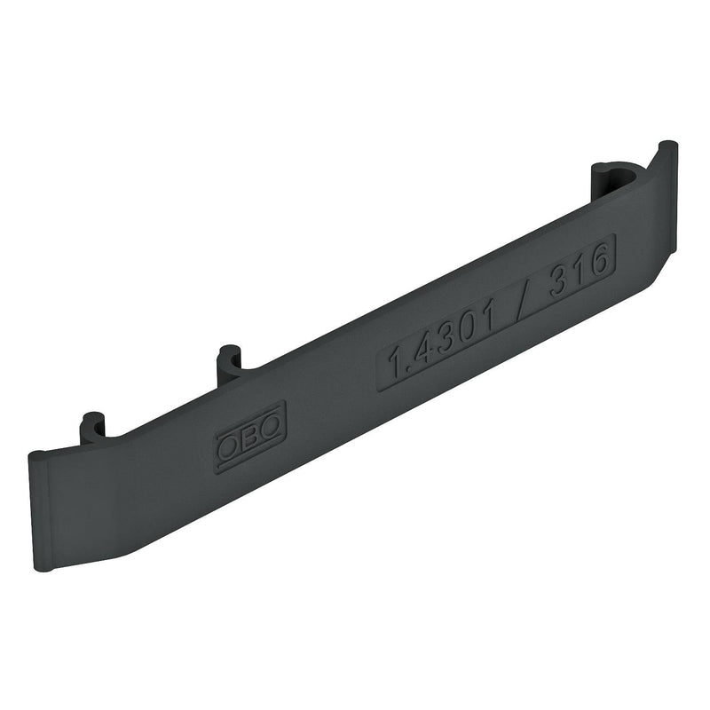 OBO Bettermann - Zubehör/Ersatzteile für Kabeltragsystem Kennzeichnungsschild KS GR VKG 127x18mm,vgr. − 10 Stück