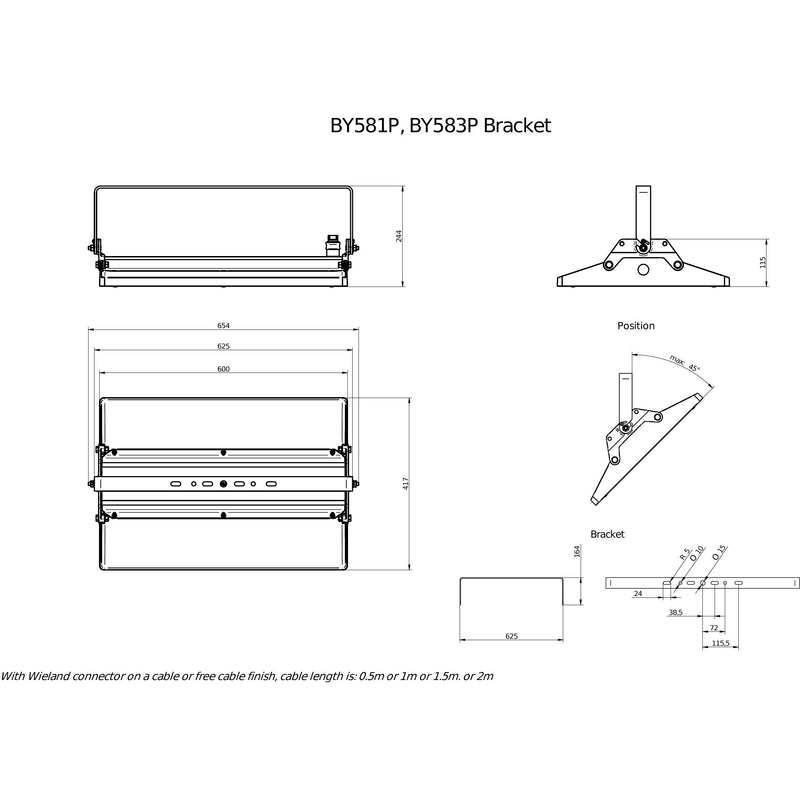 Philips Lighting - Hallen-Reflektorleuchte LED-Hallenleuchte BY581P 250 #59425800 4000K, DIA