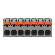 WAGO - Kabelsteckverbinder für Leiterplattensteckverbinder 1-Leiter-Federleiste,Hebel 2231-1107/327-000 PushinCAGECLAMP,grau − 50 Stück