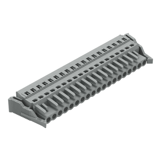 WAGO - Kabelsteckverbinder für Leiterplattensteckverbinder 1-Leiter-Federleiste 231-119/037-000 CAGECLAMP,2,5 mm²,gr − 10 Stück
