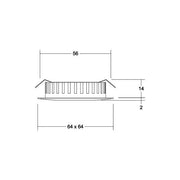Brumberg Leuchten - Downlight/Strahler/Flutlicht LED-Einbauleuchte 12V DC 12110153 3000K, nickel
