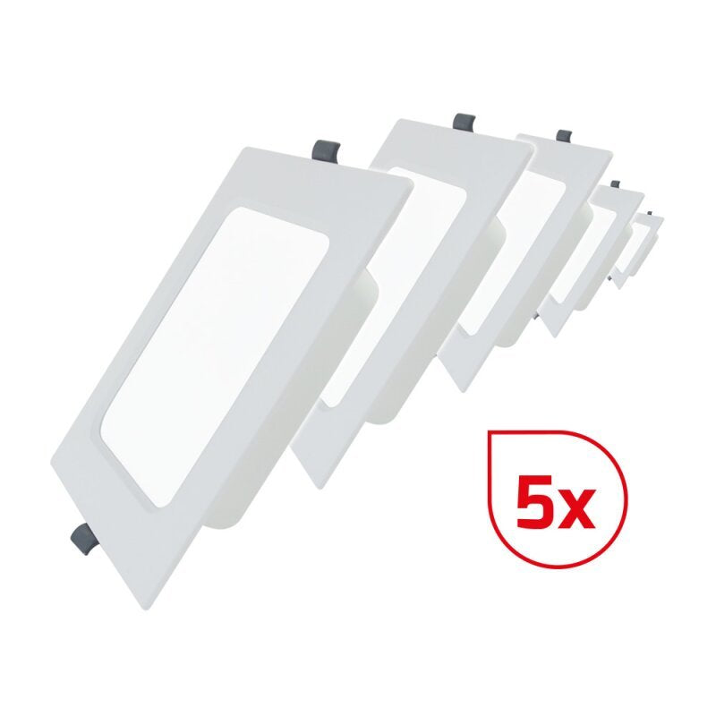 Dotlux - Downlight/Strahler/Flutlicht LED-Einbaupanel-Set (VE5) 600099 3000K