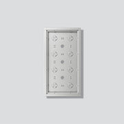 Siedle&Söhne - Montageelement für Türstation Gehäuse-Aufputz GA 612-4/2-01 SM Silber-Metallic
