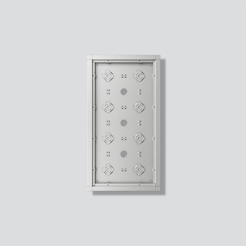 Siedle&Söhne - Montageelement für Türstation Gehäuse-Aufputz GA 612-4/2-01 SM Silber-Metallic