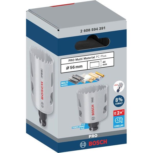 Bosch - Lochsäge PRO Multi Material PC Plus 2608594391 Lochsäge, 56 mm