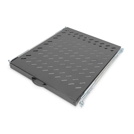 DIGITUS - Komponente für den Ausbau (Schaltschrank) Ausziehbarer Fachboden DN-19 TRAY-2-800SW 1HE,RAL 9005
