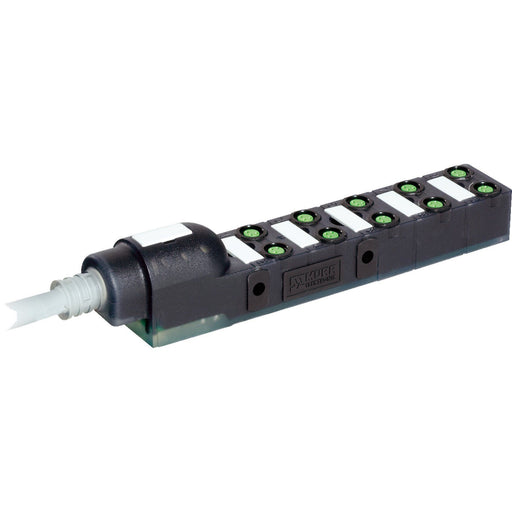 Murrelektronik - Rundsteckverbinder, feldkonfektionierbar (Industriesteckverbinder) Verteiler Exact8 10xM8 8000-80010-3840300 3-pol. Ltg.fest 3.0m