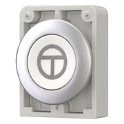 Eaton - Frontelement für Drucktaster Drucktaste RMQ-Titan M30C-FD-W-X11 flach tastend weiß