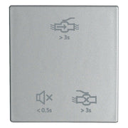 Eaton - Abdeckung/Bedienelement für Installationsschalterprogramme Wippe 1-fach CWIZ-01/h3 Silber matt