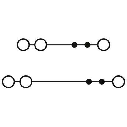 Phoenix Contact - Durchgangs-Reihenklemme Doppelstockklemme PTTBS2,5TWIN/UOG/OGN 0,14-4 qmm, grau − 50 Stück