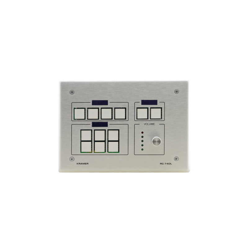 Kramer - Zentrales Steuersystem für Gebäude 12-Tasten Raumsteuerung RC-74DL(W) US-Größe RC-74DL,ws